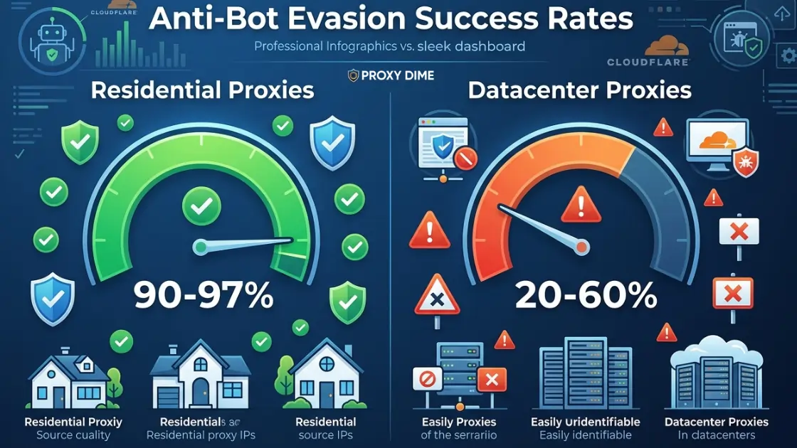 Anti-Bot Evasion Success Rates