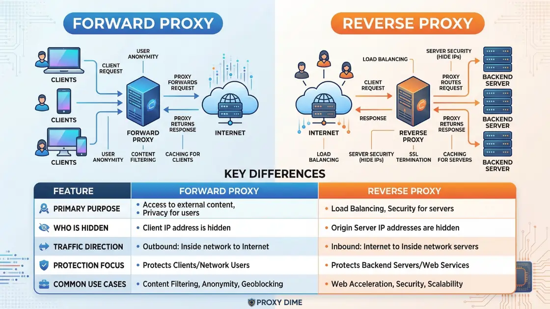 Forward vs Reverse Proxy