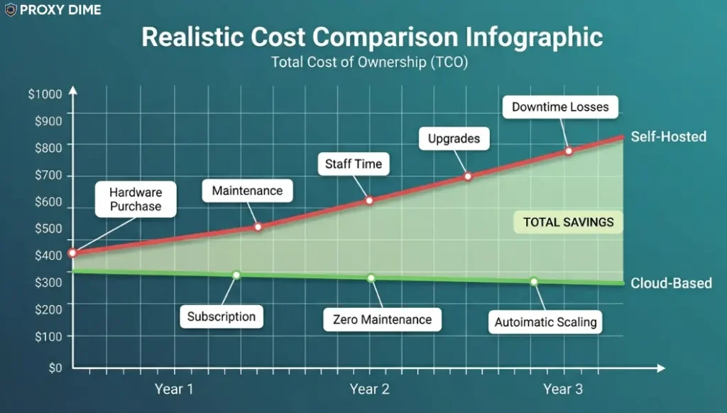 Realistic Cost Copmarison Infographic