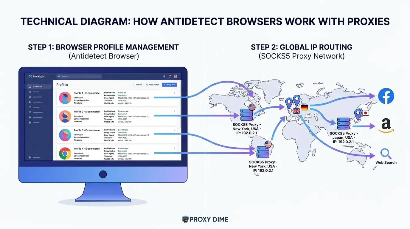 Antidetect Browsers Work Process