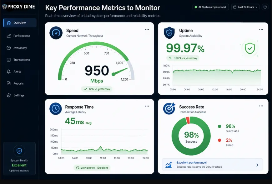 Performance Metrics Dashboard