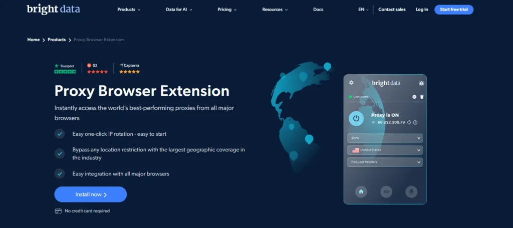 Bright Data Proxy Browser Extension