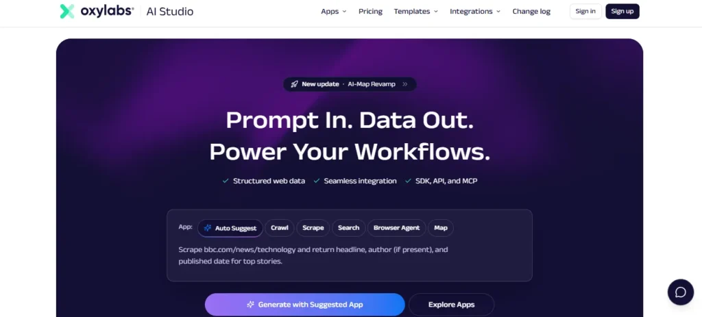 Oxylabs AI Studio